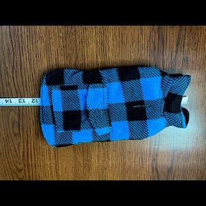 New Plaid Flannel Dog Coat